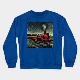 Starry Night Wizarding Express Train Crewneck Sweatshirt
